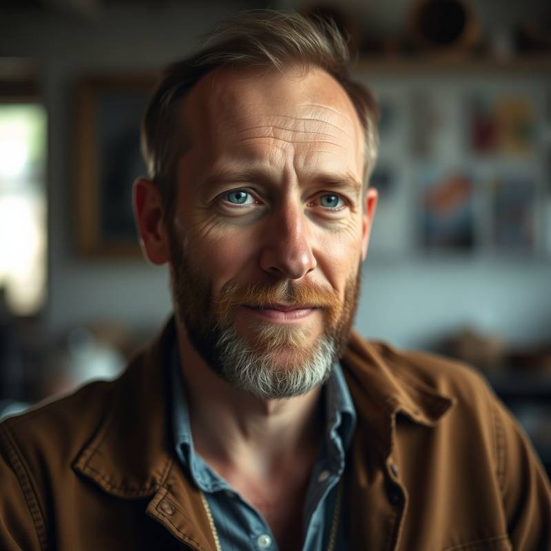 Portret van Bart de Jong, ontspannen en creatief
